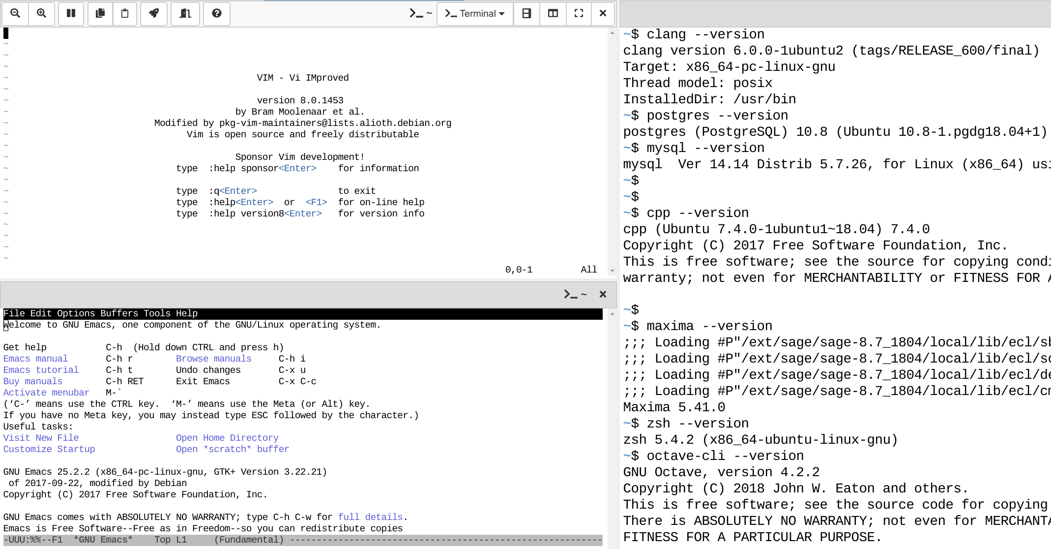 Terminals software